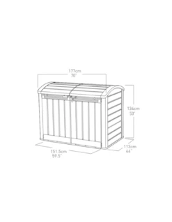 Coffre De Rangement Extérieur Keter -Boutique De Piscines local technique keter 1