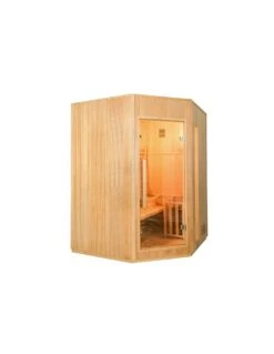 Sauna Traditionnel Vapeur Zen D'angle 3 à 4 Places
