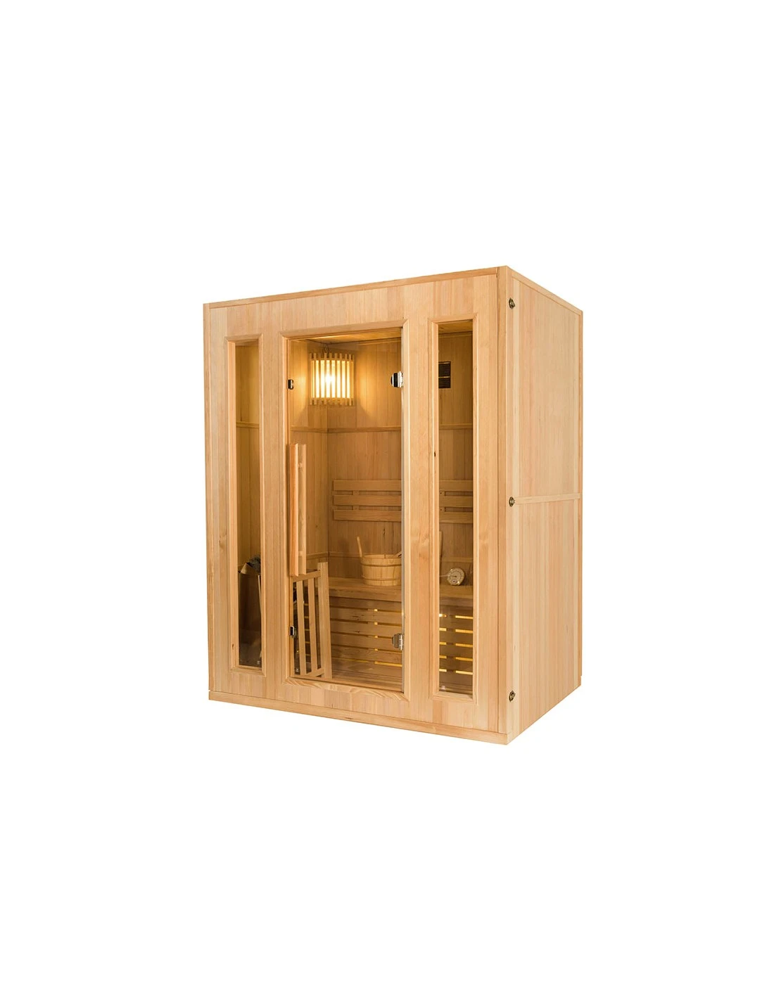 Sauna Traditionnel Vapeur Zen 3 Places 5 Sauna Traditionnel Vapeur Zen 3 Places – Image 3
