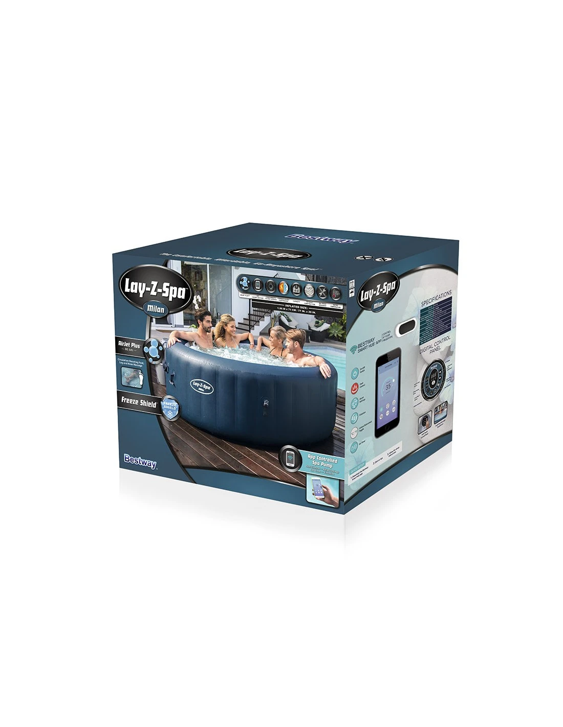 Spa Gonflable Milan Airjet Plus Bestway 14 Spa Gonflable Milan Airjet Plus Bestway – Image 12