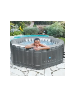 Spa Gonflable Silver Netspa 5 à 6 Places -Boutique De Piscines spa silver 2
