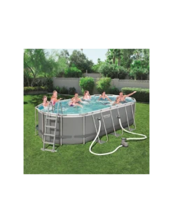 Piscine Hors-sol Power Steel Ovale Bestway -Boutique De Piscines trame piscine hors sol 1