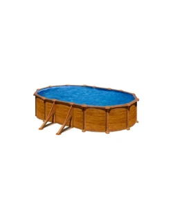 Piscine Hors-sol Mauritius - Ovale Imitation Bois (6,10x3,75 M) Astral Pool -Boutique De Piscines trame piscine hors sol 13