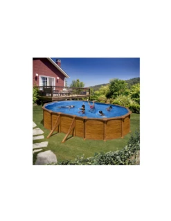 Piscine Hors-sol Mauritius - Ovale Imitation Bois (7,3x3,75 M) Astral Pool -Boutique De Piscines trame piscine hors sol 15